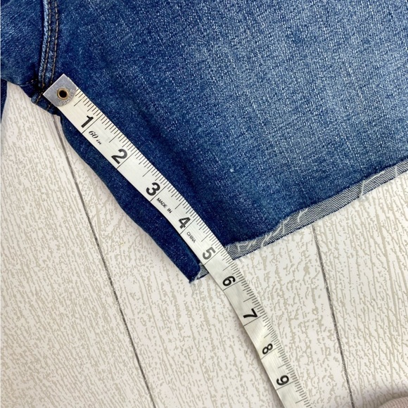 J.Crew High rise Jean raw hem shorts size 24 - Picture 2 of 10